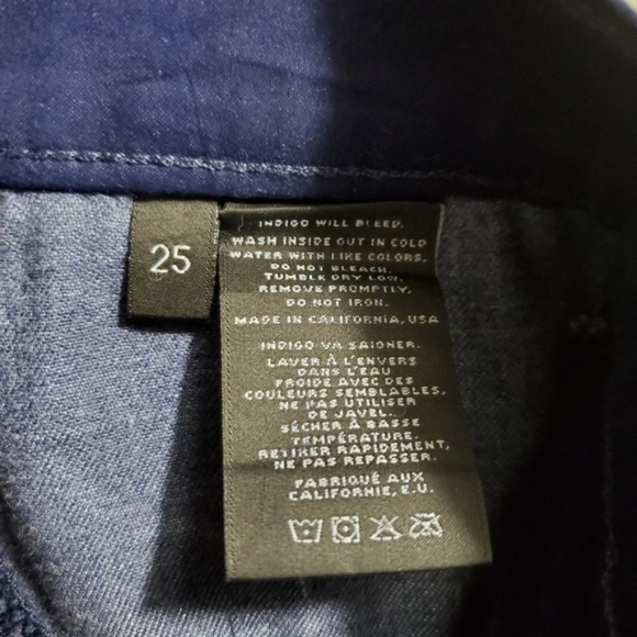 J Brand Maria Luxe Coated Leather Look High Rise Skinny Jeans in Blueberry 25 - Picture 4 of 4